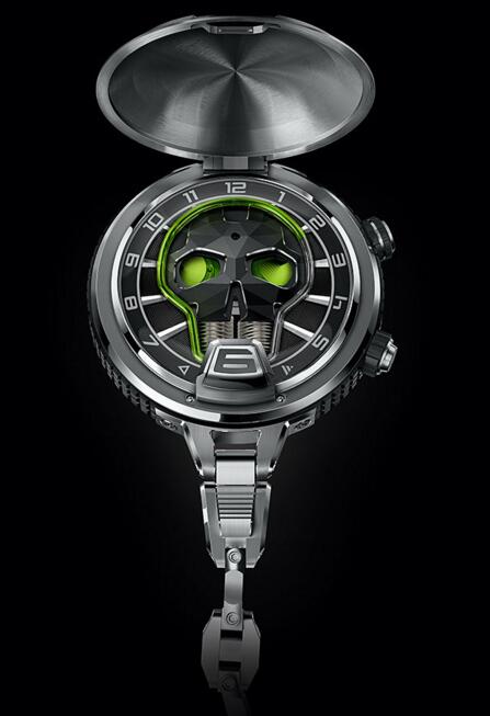 Review Replica HYT SKULL POCKET 159-TD-49-GF-CH watch